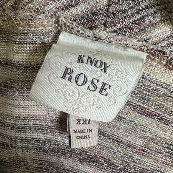 Knox Rose Sweater Dress/Tank/Tunic WMNS XXL Brown Heathered Sleeveless Cowl Neck - Picture 5 of 8